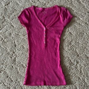 Guess pink short sleeve top